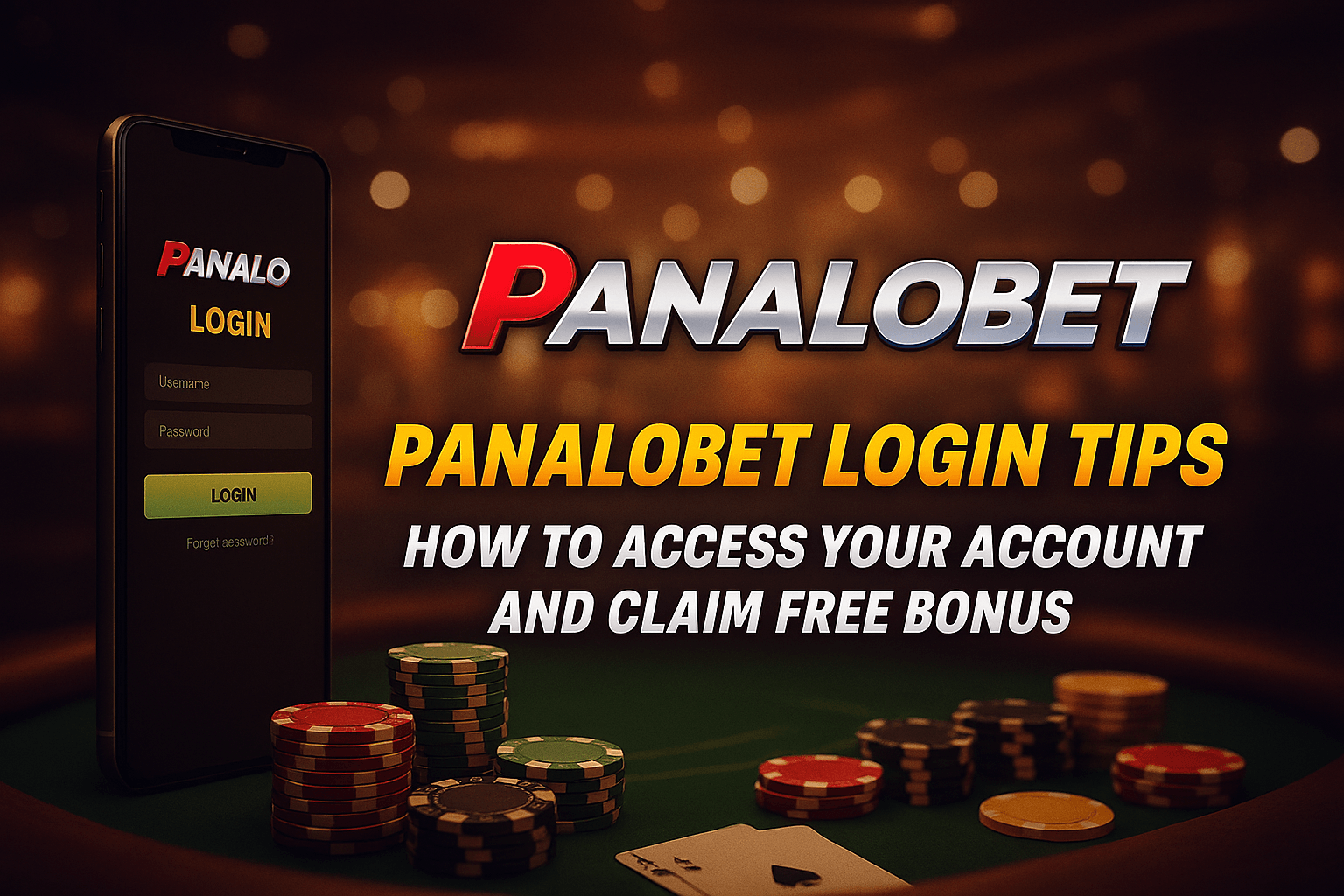Panalobet Login Tips: How to Access Your Account and Claim Free Bonus